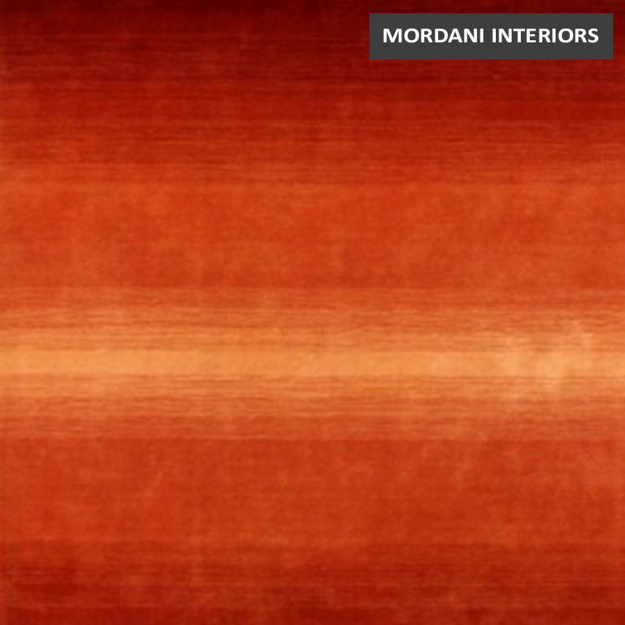  015 A Elegant Orange Gradient Woollen Floor Rug